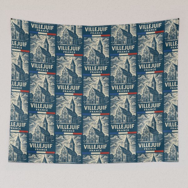 Item preview, Villejuif France Linocut Style  designed and sold by Thistle-TShop.