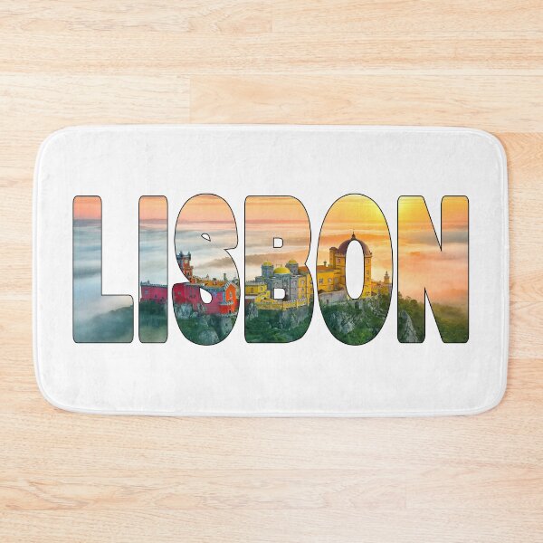 Item preview, LISBON - Sintra Pena Palace Portugal Hilltop Castle Foggy Sunrise Glow designed and sold by Adam Gormley.