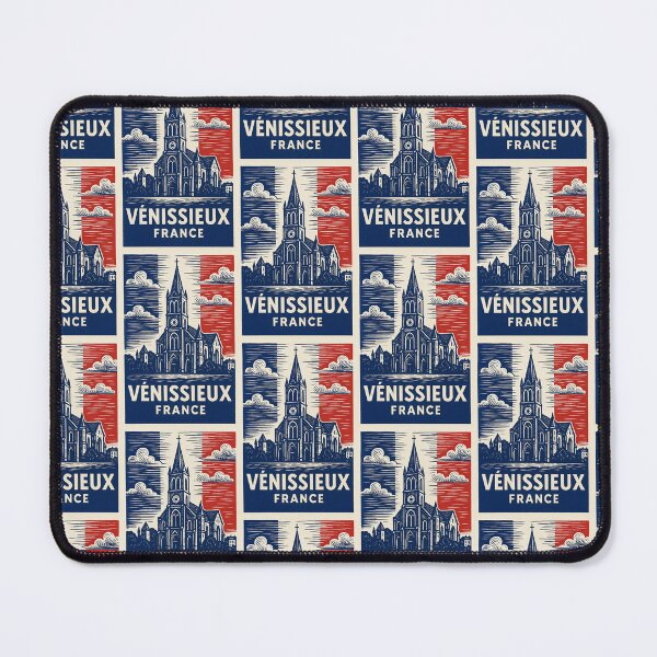 Item preview, Venissieux France Linocut Style designed and sold by Thistle-TShop.