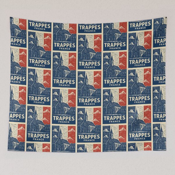 Item preview, Trappes France Linocut Style  designed and sold by Thistle-TShop.