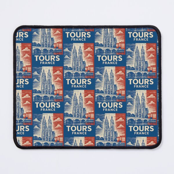 Item preview, Tours France Linocut Style designed and sold by Thistle-TShop.