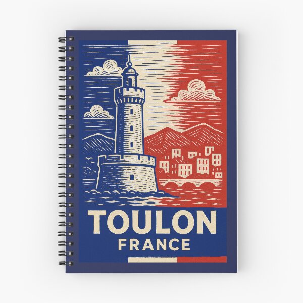 Item preview, Toulon France Linocut Style  designed and sold by Thistle-TShop.