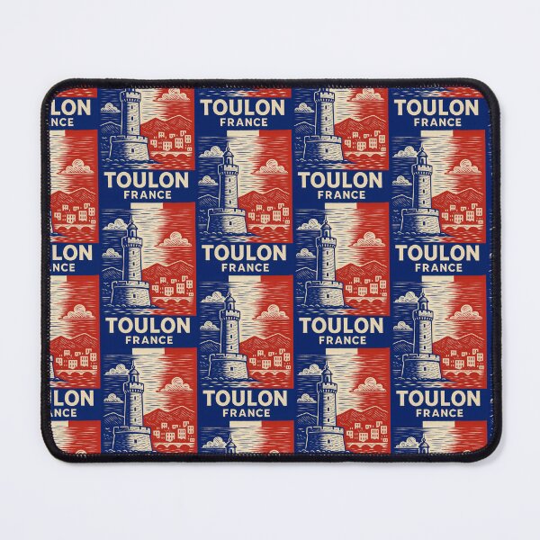 Item preview, Toulon France Linocut Style designed and sold by Thistle-TShop.