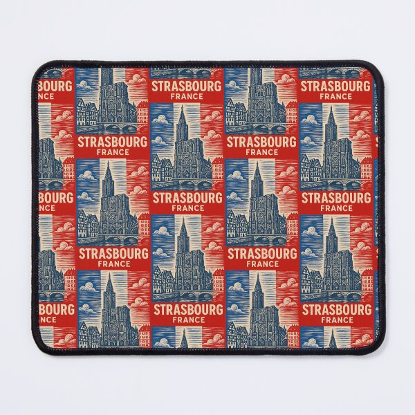 Item preview, Strasbourg France Linocut Style  designed and sold by Thistle-TShop.