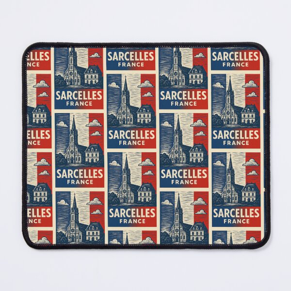 Item preview, Sarcelles France Linocut Style designed and sold by Thistle-TShop.