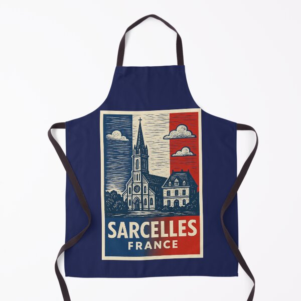 Aperçu de l'œuvre Sarcelles France Style Linogravé  créée et vendue par Thistle-TShop.