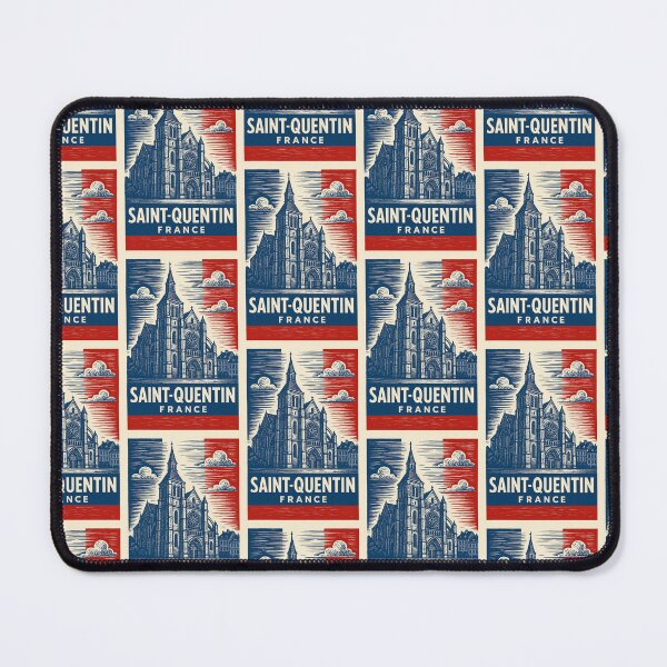 Item preview, Saint-Quentin France Linocut Style  designed and sold by Thistle-TShop.