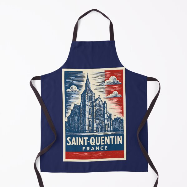 Item preview, Saint-Quentin France Linocut Style  designed and sold by Thistle-TShop.