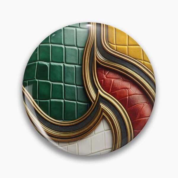 Item preview, Colorblock Croc Leather designed and sold by Kaleidoscope Print.