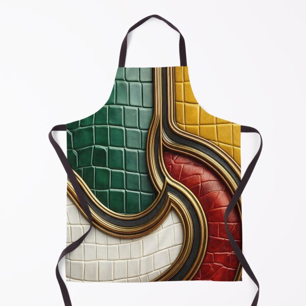 Item preview, Colorblock Croc Leather designed and sold by Kaleidoscope Print.