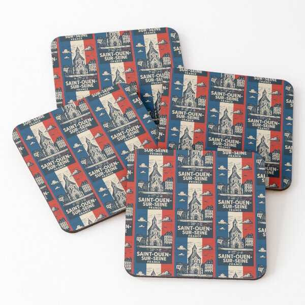 Item preview, Saint-Ouen-Sur-Seine France Linocut Style  designed and sold by Thistle-TShop.