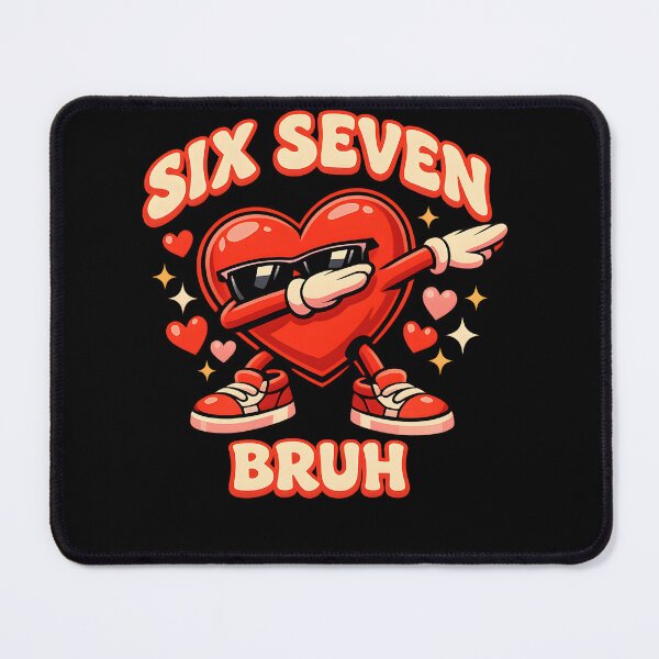 Item preview, Dabbing Heart Six Seven Bruh Design designed and sold by VampimorPH.