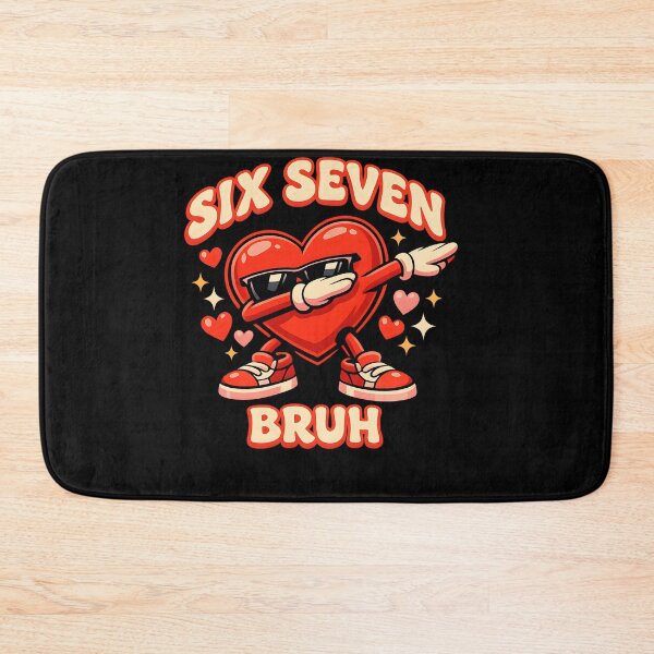 Item preview, Dabbing Heart Six Seven Bruh Design designed and sold by VampimorPH.