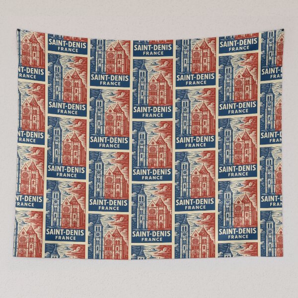 Item preview, Saint-Denis France Linocut Style  designed and sold by Thistle-TShop.