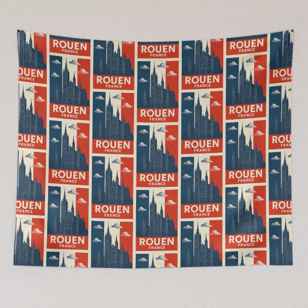 Item preview, Rouen France Linocut Style  designed and sold by Thistle-TShop.