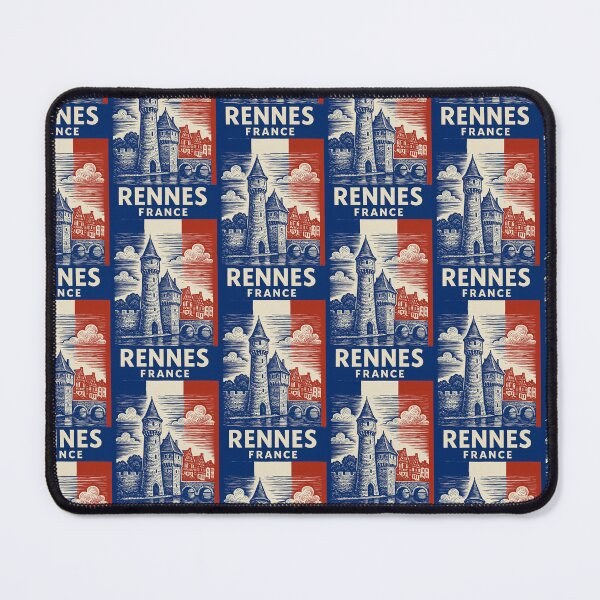 Item preview, Rennes France Linocut Style  designed and sold by Thistle-TShop.