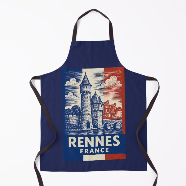 Item preview, Rennes France Linocut Style  designed and sold by Thistle-TShop.