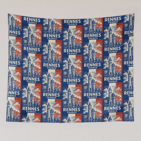 Item preview, Rennes France Linocut Style  designed and sold by Thistle-TShop.