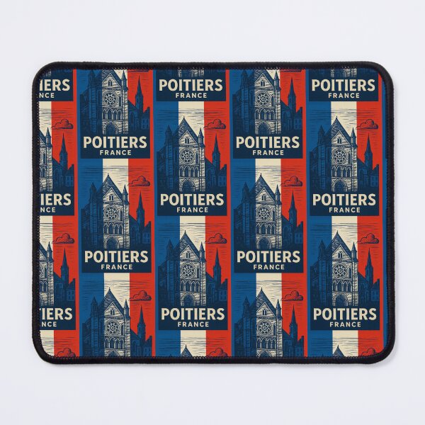 Item preview, Poitiers France Linocut Style  designed and sold by Thistle-TShop.