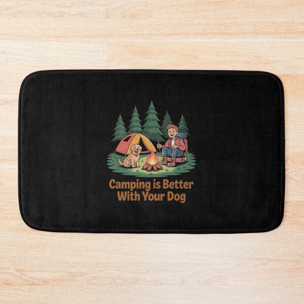 Item preview, Camping is Best With Your Dog - Young Dog Design designed and sold by Peter Stawicki.