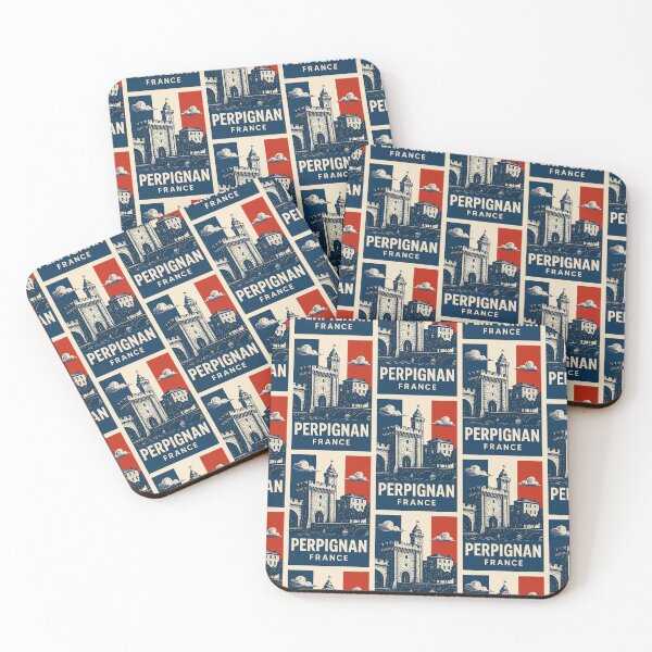 Item preview, Perpignan France Linocut Style  designed and sold by Thistle-TShop.