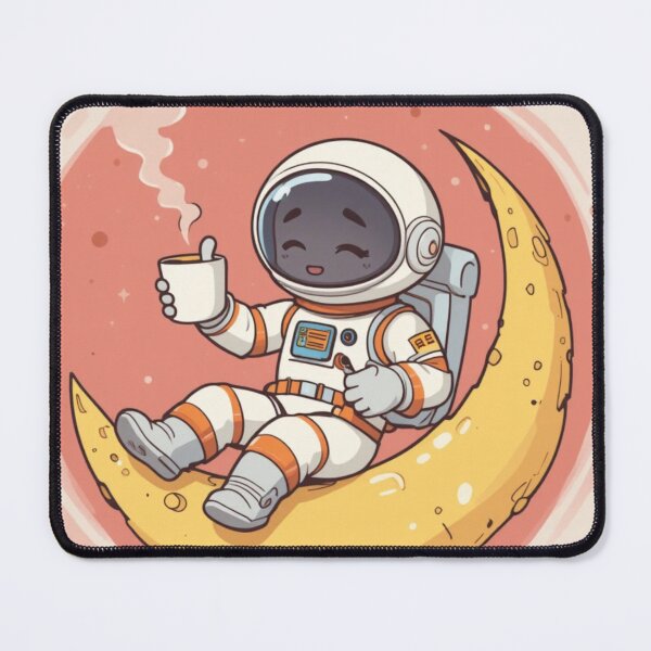 Item preview, Chill Astronaut Coffee on the Moon designed and sold by PixelVibe782.