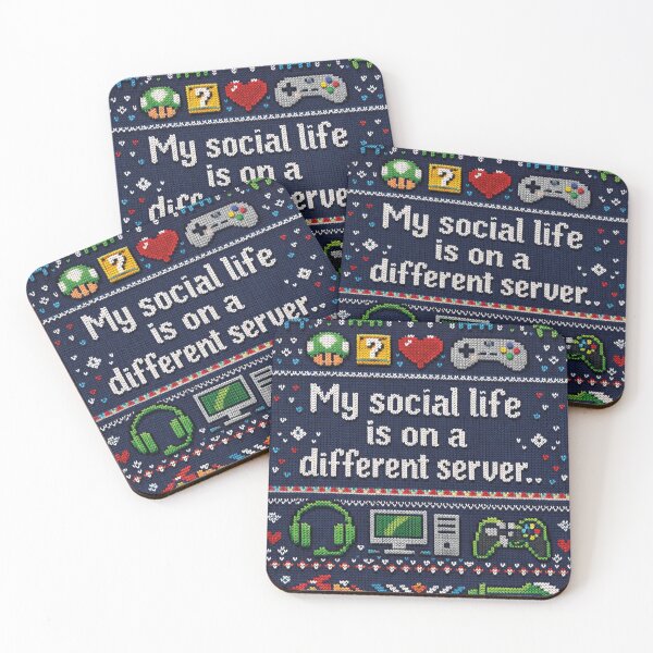 Item preview, Gaming Server Social Life Knit Design designed and sold by Mauswohn.