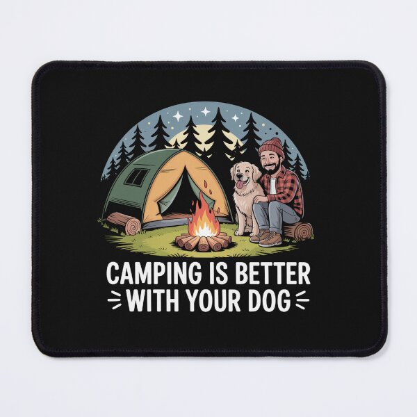 Item preview, I Love Camping With My Dog - Campfire Design designed and sold by Peter Stawicki.