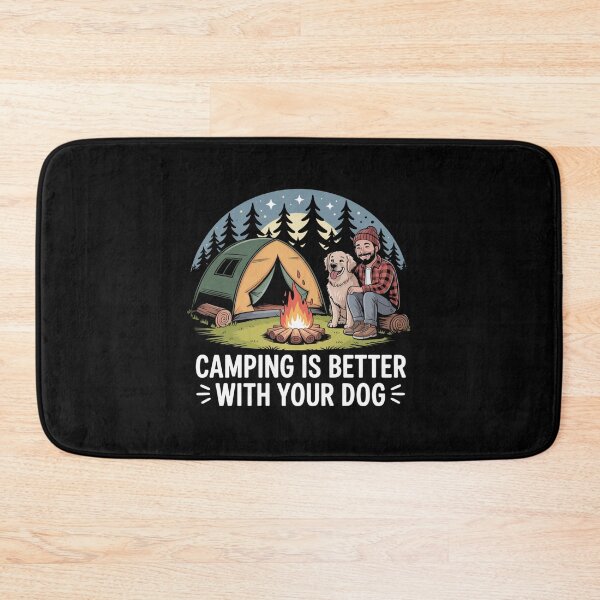 Item preview, I Love Camping With My Dog - Campfire Design designed and sold by Peter Stawicki.