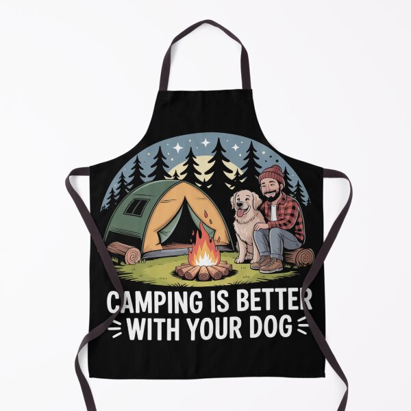 Item preview, I Love Camping With My Dog - Campfire Design designed and sold by Peter Stawicki.