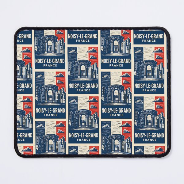 Item preview, Noisy-Le-Grand France Linocut Style  designed and sold by Thistle-TShop.