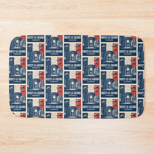 Item preview, Noisy-Le-Grand France Linocut Style  designed and sold by Thistle-TShop.