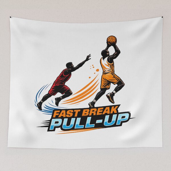Item preview, Fast Break Pull-Up Jumper Basketball T-Shirt designed and sold by RMTrendy.