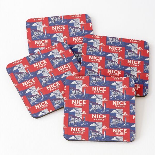 Item preview, Nice France Linocut Style  designed and sold by Thistle-TShop.