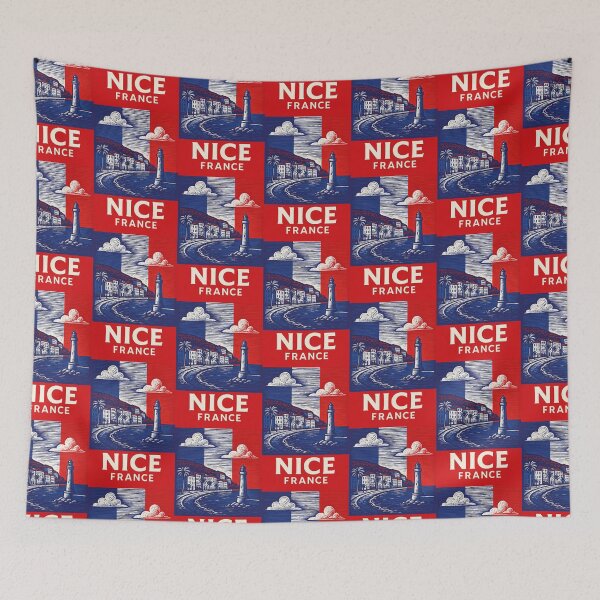 Item preview, Nice France Linocut Style  designed and sold by Thistle-TShop.