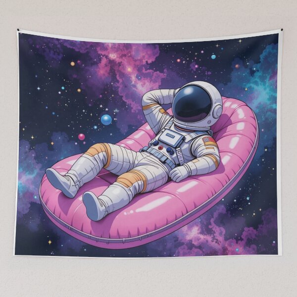 Item preview, Chill Astronaut Floating in Space designed and sold by PixelVibe782.