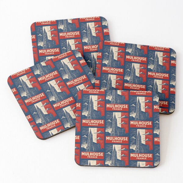 Item preview, Mulhouse France Linocut Style  designed and sold by Thistle-TShop.