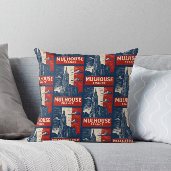 Item preview, Mulhouse France Linocut Style  designed and sold by Thistle-TShop.