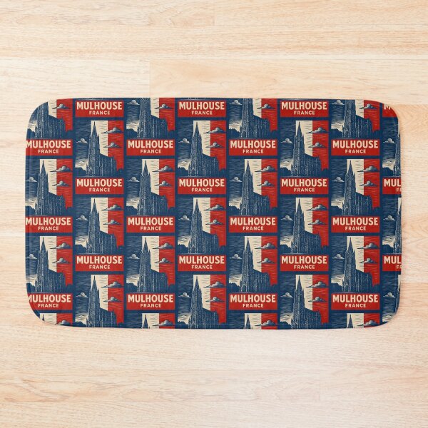 Item preview, Mulhouse France Linocut Style  designed and sold by Thistle-TShop.