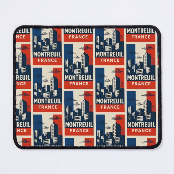 Item preview, Montreuil France Linocut Style designed and sold by Thistle-TShop.