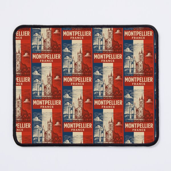 Item preview, Montpellier France Linocut Style  designed and sold by Thistle-TShop.