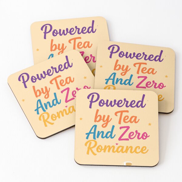 Item preview, Powered By Tea And Zero Romance  designed and sold by Glow&Vibe.