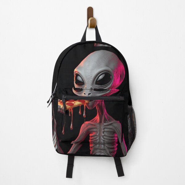 Item preview, Alien Eating Pizza Pixel Art designed and sold by PixelVibe782.