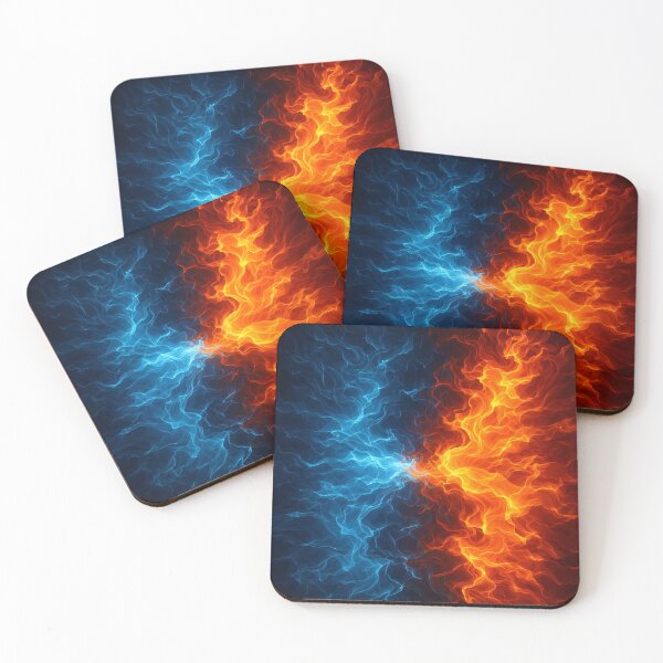 Item preview, Fire & Ice Collision designed and sold by Kaleidoscope Print.