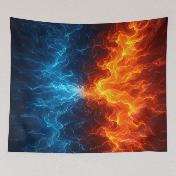 Item preview, Fire & Ice Collision designed and sold by Kaleidoscope Print.