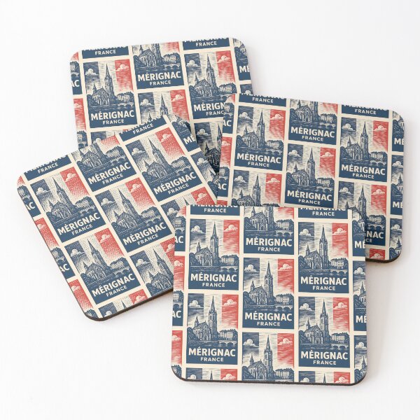 Item preview, Merignac France Linocut Style  designed and sold by Thistle-TShop.