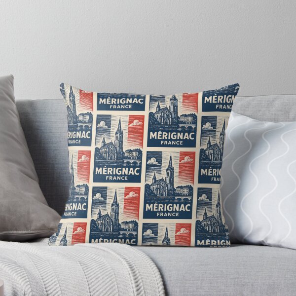 Item preview, Merignac France Linocut Style  designed and sold by Thistle-TShop.