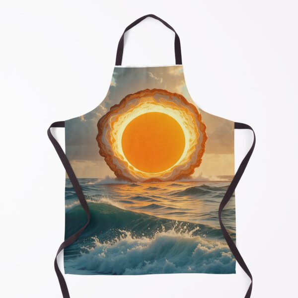 Item preview, Fried Egg Sun Over the Ocean designed and sold by PixelVibe782.