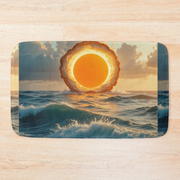 Item preview, Fried Egg Sun Over the Ocean designed and sold by PixelVibe782.