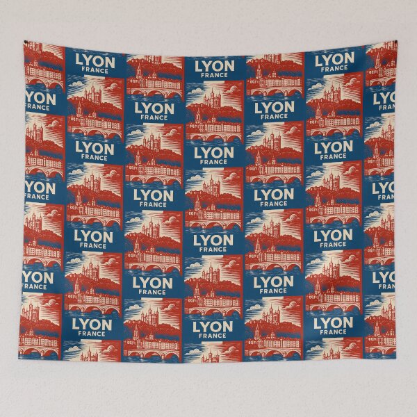 Item preview, Lyon France Linocut Style  designed and sold by Thistle-TShop.